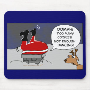 Mousepad Desenhos animados engraçados colados gordos da