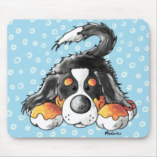 Mousepad Desenhos animados engraçados do cão de montanha