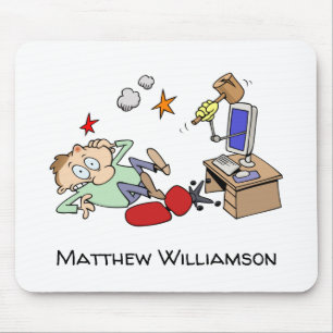 Mousepad Desenhos animados engraçados do problema do