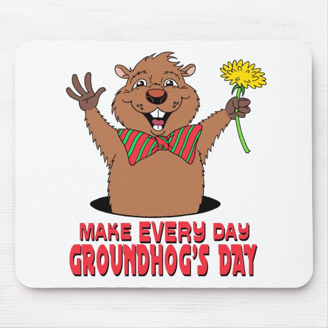 Mousepad Desenhos animados Groundhog (Frente)