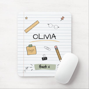 Mousepad Desenhos Animados Personalizados para Volta às Aul