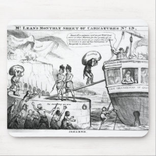 Mousepad Desenhos animados Satirical sobre o estado de