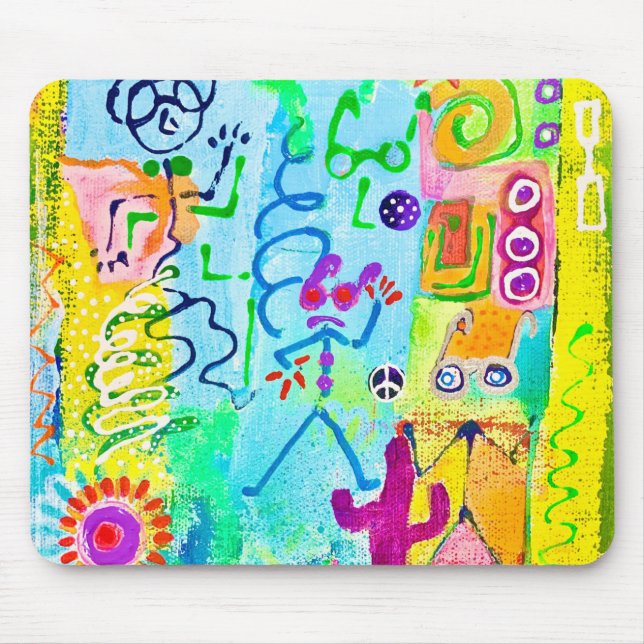 Mousepad Desert Stick Zombies (Frente)