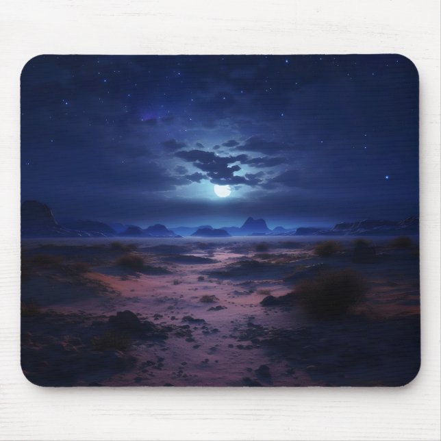 Mousepad Deserto Noturno, Lua cheia (Frente)