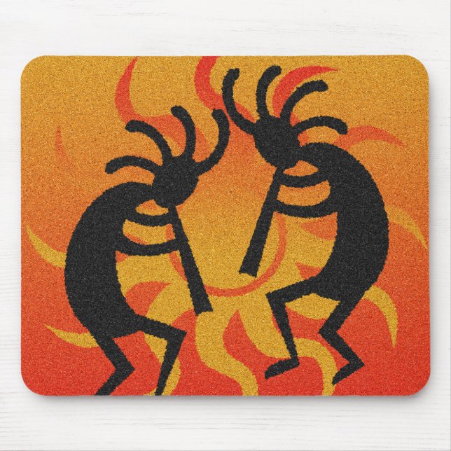 Mousepad Deserto Tribal do Sudoeste Sun Kokopelli (Frente)