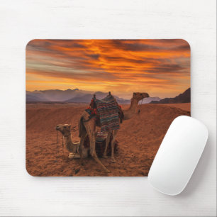Mousepad Desertos Bactrian Camel Egypt Sand Dune