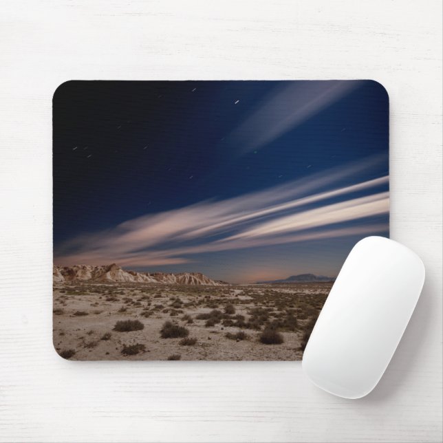Mousepad Deserts | Navarre Bardenas Desert at Night (Com mouse)