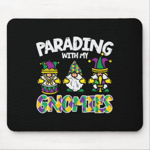Mousepad Desfilando Com Meus Gnomos Mardi Gras Gnomos Wo