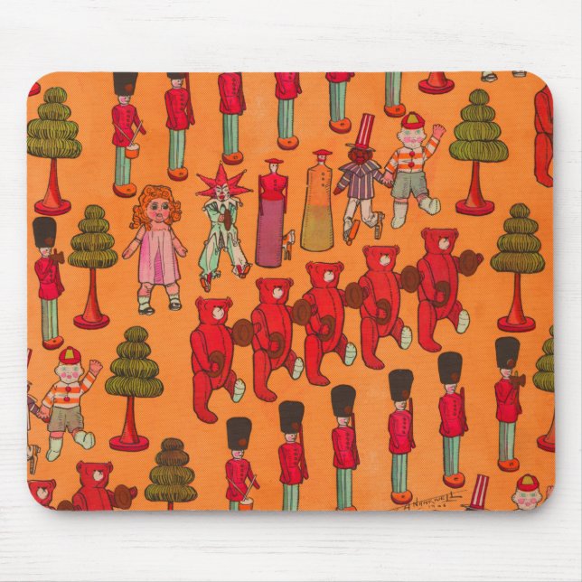 Mousepad Desfile de Brinquedos de Natal Antigos 1907 Revist (Frente)