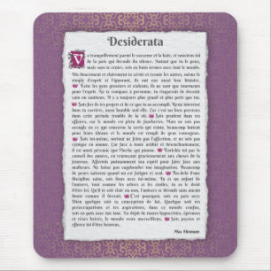 Mousepad Desiderata - Escolhas désirées - poème