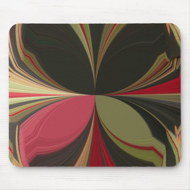 Mousepad Design abstrato com Impressão de arte de linhas fl (Frente)