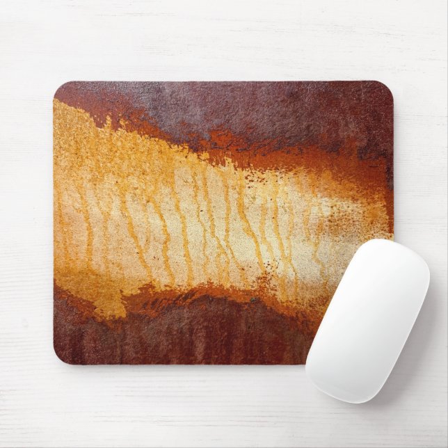 Mousepad Design Abstrato de Corrosão Enferrujada (Com mouse)