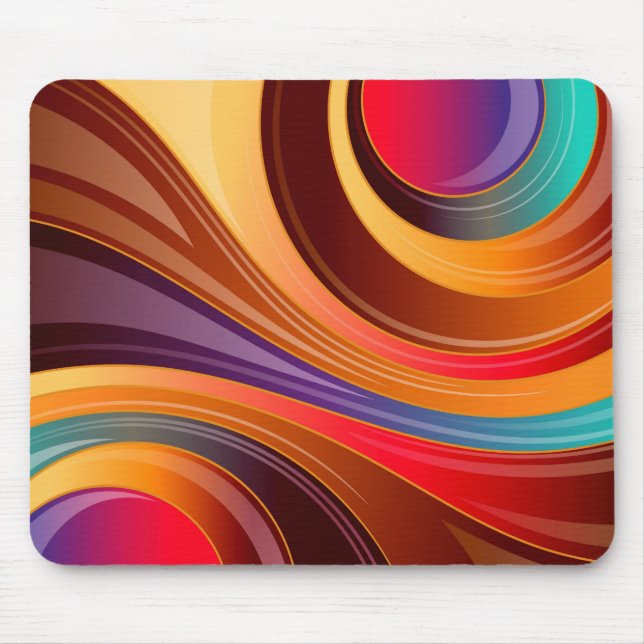 Mousepad Design Abstrato de espiral 2 - Pad do mouse (Frente)