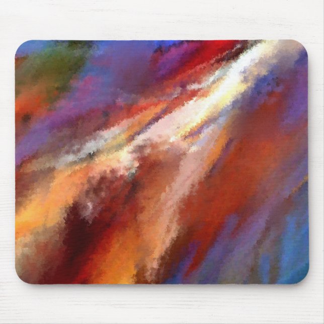 Mousepad Design abstrato do tapete do rato da pintura - (Frente)