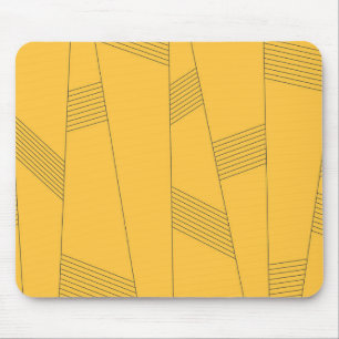 Mousepad design abstrato gráfico simples, amarelo, moderno