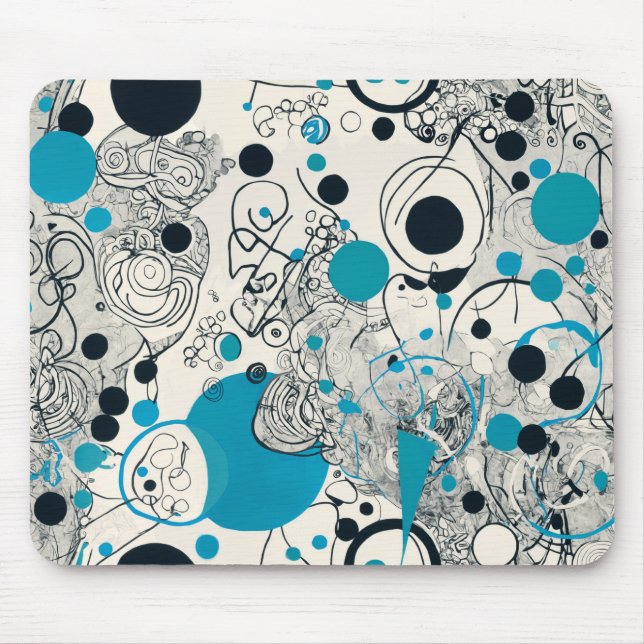 Mousepad Design abstrato moderno, Travesseiro decorativo de (Frente)