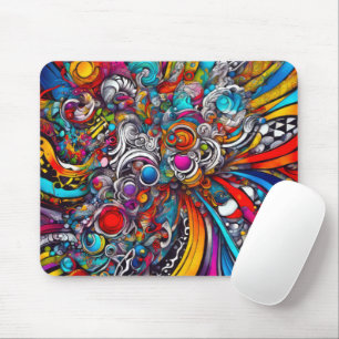 Mousepad Design Abstrato Psicodélico