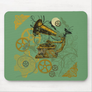 Mousepad Design afligido de Steampunk do olhar