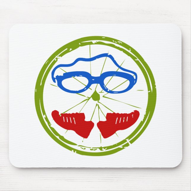 Mousepad Design artístico legal do Triathlon (Frente)