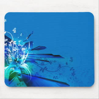 Mousepad Design azul das flores