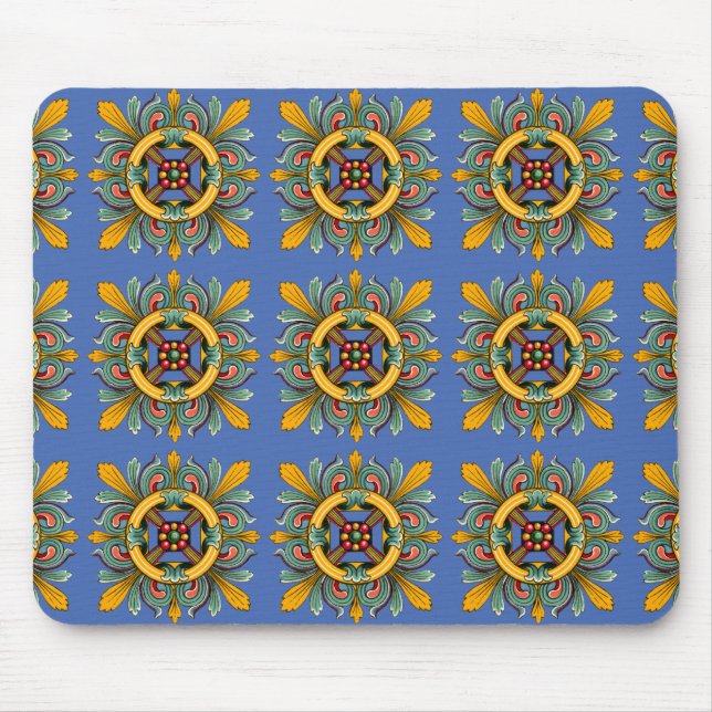 Mousepad Design Azulejo Vitoriano do Danúbio (Frente)