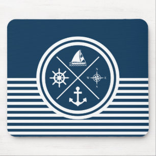 Mousepad Design com tema náutico