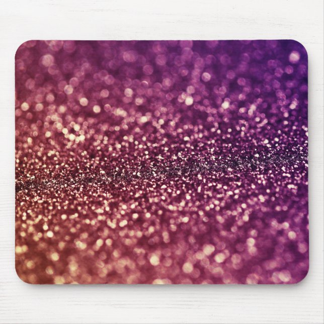 Mousepad Design cor-de-rosa e roxo vermelho do brilho da (Frente)
