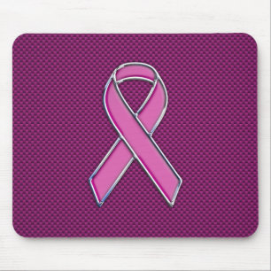 Mousepad Design cor-de-rosa moderno da consciência da fita