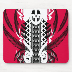 Mousepad Design cor-de-rosa na moda do tatuagem com tribals