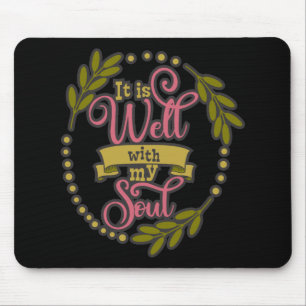 Mousepad Design Cristão É Bom Com Minha Alma