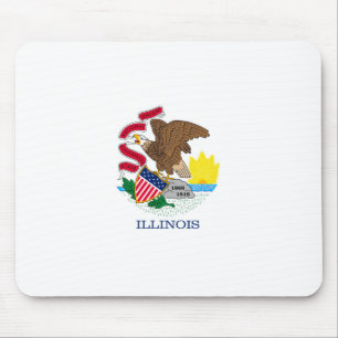 Mousepad Design da bandeira do estado de Illinois