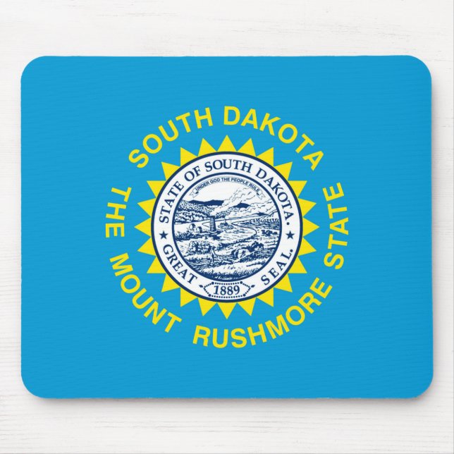 Mousepad Design da bandeira do estado de South Dakota (Frente)