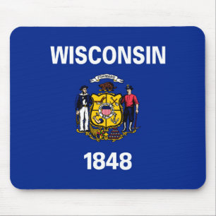 Mousepad Design da bandeira do estado de Wisconsin