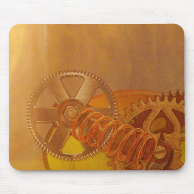 Mousepad design da mecânica de engrenagens de galinheiro (Frente)