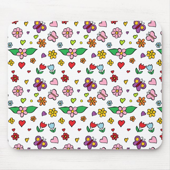 Mousepad Design das Flores Maravilhosas (Frente)