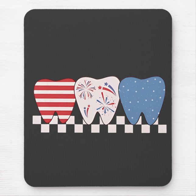 Mousepad Design de 4 de julho (Frente)