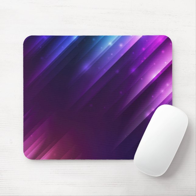 Mousepad Design de Ângulo de Abstrato Neon (Com mouse)