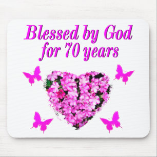 Mousepad DESIGN DE ANIVERSÁRIO FLORAL bonito DE PINCO 70
