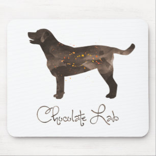 Mousepad Design de Aquarela de Chocolate