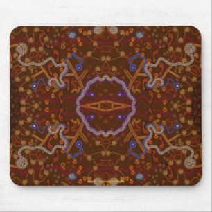 Mousepad Design de Arte ao estilo australiano Walkabout
