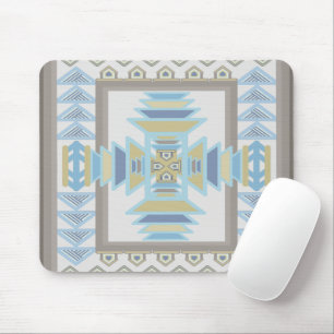 Mousepad Design de Arte em Aberto Indiano do Southwest Blue