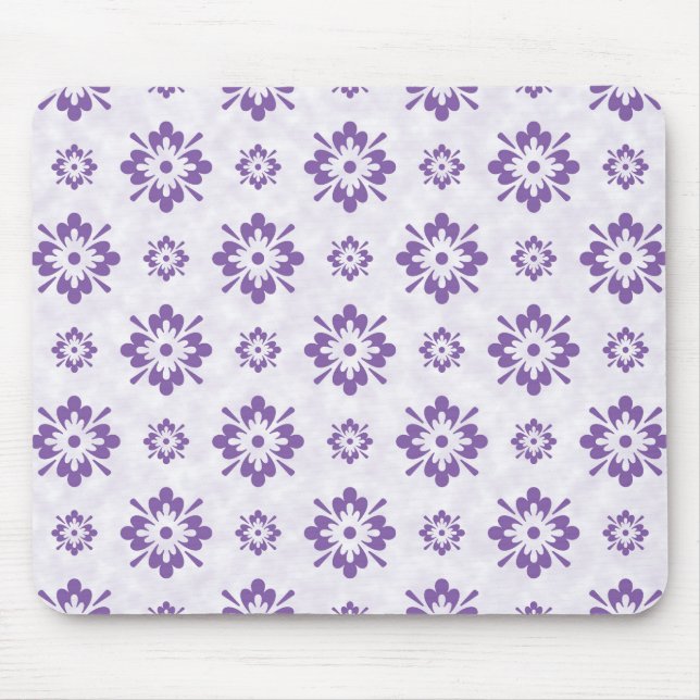 Mousepad Design de arte floral roxa (Frente)