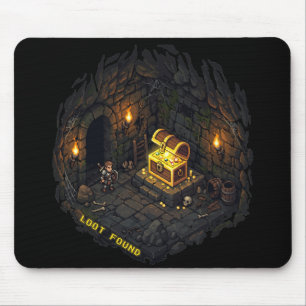 Mousepad Design de Arte Pixel de Masmorra de Fantasia com S