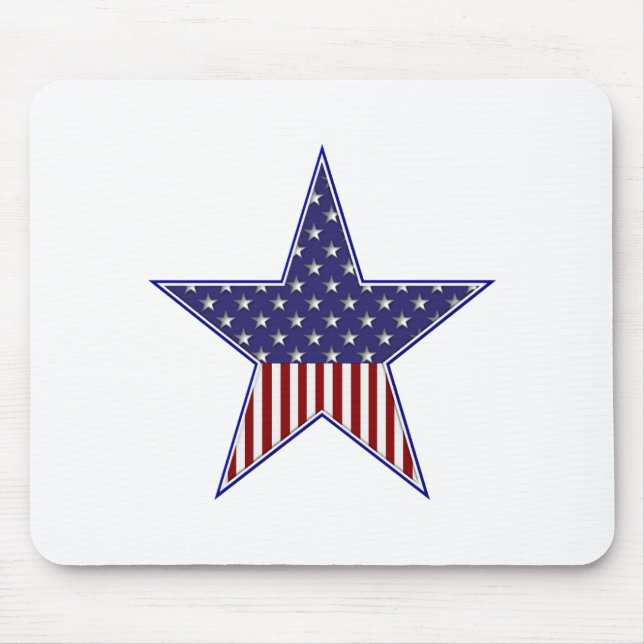Mousepad Design de Bandeira Patriótica dos EUA (Frente)
