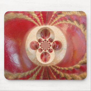 Mousepad Design de bolas de críquete vermelhas