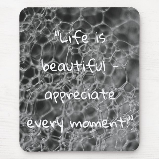 Mousepad Design de bolha de cinza (Frente)