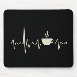 Mousepad Design de café com viciado em café
