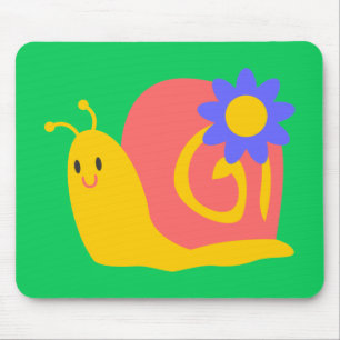 Mousepad Design de caracol para crianças, de cor doce