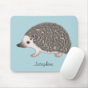 Mousepad Design de Cartoon Pigmeus Hedgehog Africano Com Um