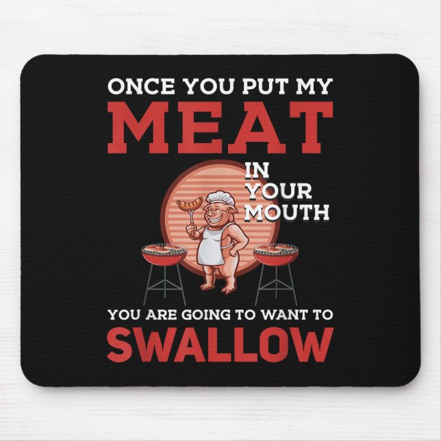 Mousepad Design de Churrasco engraçado! Para Ventiladores D (Frente)